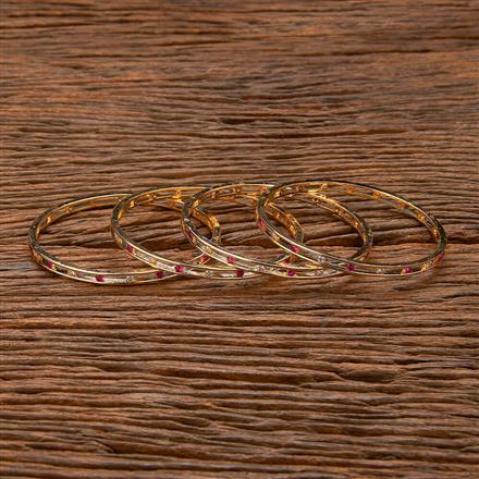 Cubic Zirconia Delicate Bangles With Gold Plating