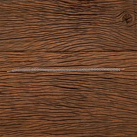 Cz Delicate Shishful With 2 Tone Rhodium Plating