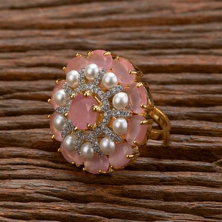 Cz Classic Ring With 2 Tone Plating