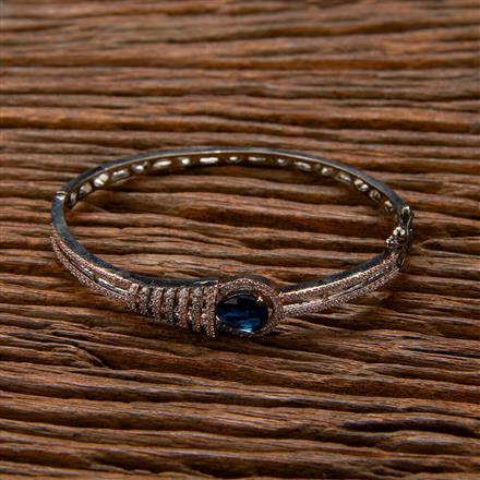Cz Classic Kada With Black Rose Plating