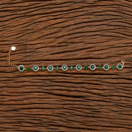 Cubic Zirconia Classic Bracelet With 2 Tone Plating