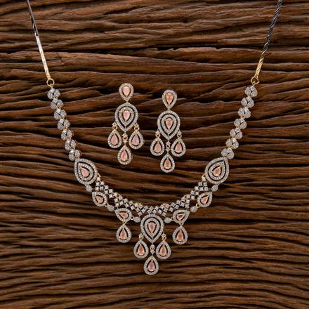 Cubic Zirconia Classic Necklace With 2 Tone Plating