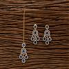 Cubic Zirconia Classic Earring Tikka With 2 Tone Plating