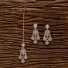 Cubic Zirconia Classic Earring Tikka With 2 Tone Plating