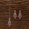 Cubic Zirconia Classic Earring Tikka With 2 Tone Plating