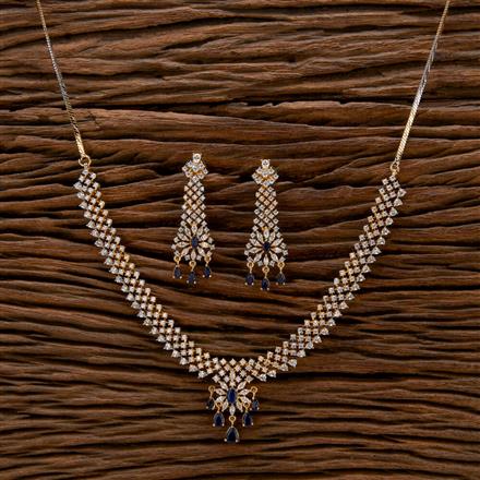 Cubic Zirconia Classic Necklace With 2 Tone Plating