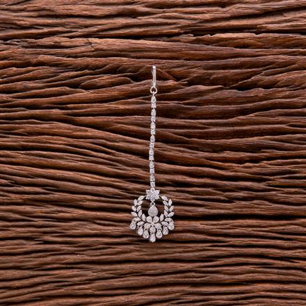 Cz Classic Tikka With 2 Tone Rhodium Plating