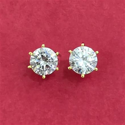 Cz Delicate Tops With Rhodium Gold Plating