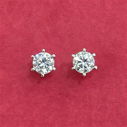Cz Delicate Tops With Rhodium Gold Plating