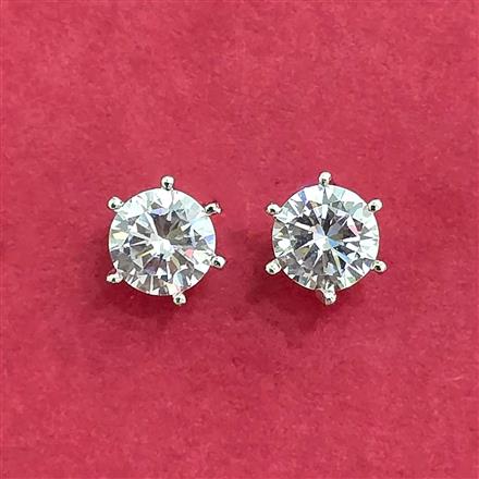 Cz Delicate Tops With Rhodium Gold Plating