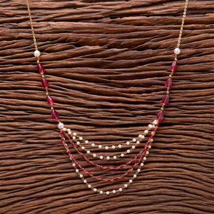 Cubic Zirconia Classic Mala Necklace With Gold Plating