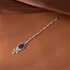 Cubic Zirconia Delicate Tikka With Rhodium Plating