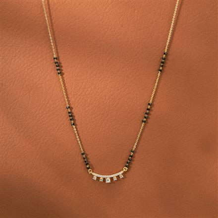 Cz Dokiya Mangalsutra With Gold Plating