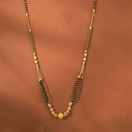 Cz Dokiya Mangalsutra With 2 Tone Plating