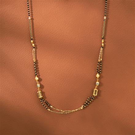 Cz Dokiya Mangalsutra With 2 Tone Plating