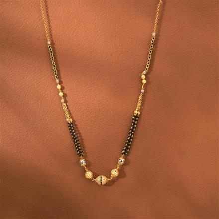 Cz Dokiya Mangalsutra With 2 Tone Plating