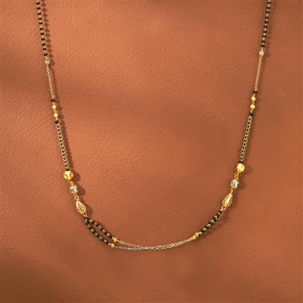 Cz Dokiya Mangalsutra With 2 Tone Plating