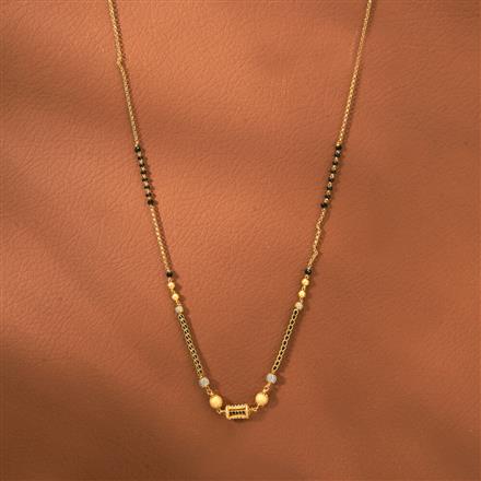 Cz Dokiya Mangalsutra With 2 Tone Plating