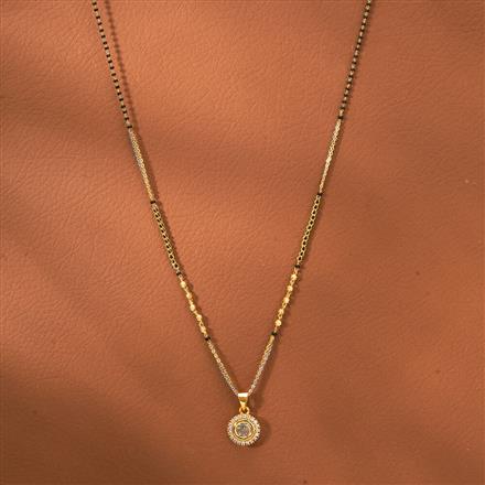 Cz Dokiya Mangalsutra With 2 Tone Plating