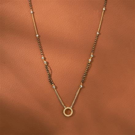 Cz Dokiya Mangalsutra With 2 Tone Plating