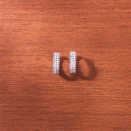 Cubic Zirconia Classic Bali With Gold Rhodium Plating