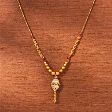 Cubic Zirconia Classic mala necklace With Gold Plating