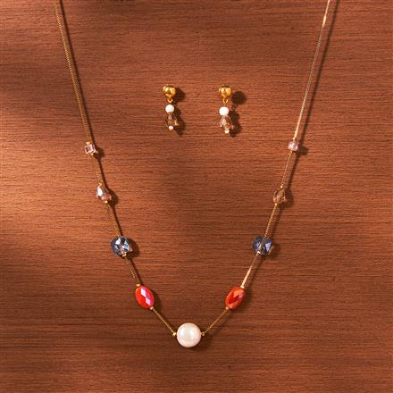 Cubic Zirconia Classic mala necklace With Gold Plating
