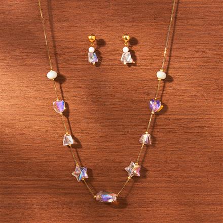 Cubic Zirconia Classic mala necklace With Gold Plating