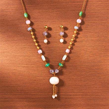 Cubic Zirconia Classic mala necklace With Gold Plating