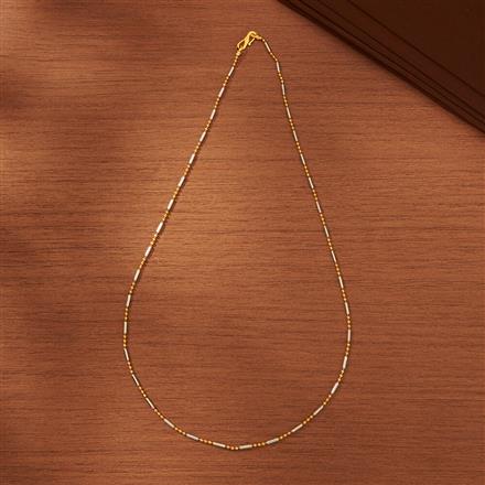 Cubic Zirconia Delicate Chain With 2 Tone Plating