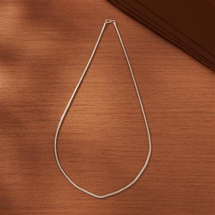 Cubic Zirconia Delicate Chain With Rhodium Plating