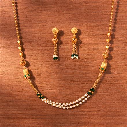 Cubic Zirconia Classic mala necklace With Gold Plating