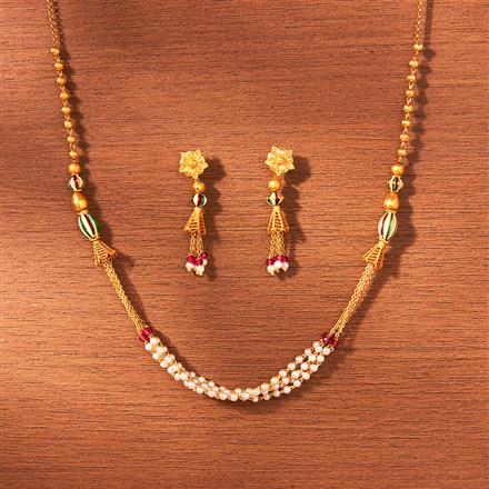 Cubic Zirconia Classic mala necklace With Gold Plating