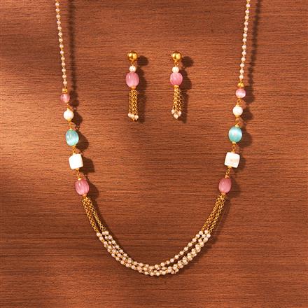Cubic Zirconia Classic mala necklace With Gold Plating