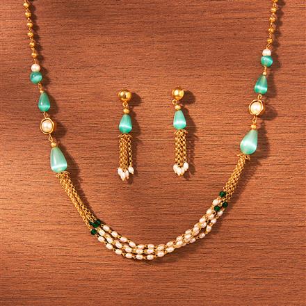 Cubic Zirconia Classic mala necklace With Gold Plating