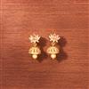 Cubic Zirconia South Indian Jhumki With Gold Plating