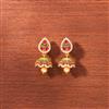 Cubic Zirconia South Indian Jhumki With Gold Plating