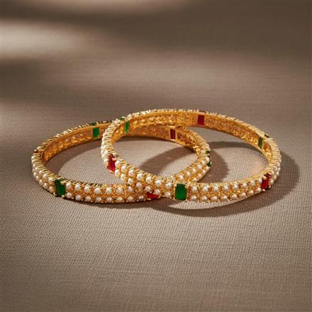 Cubic Zirconia Classic Bangles With Gold Plating