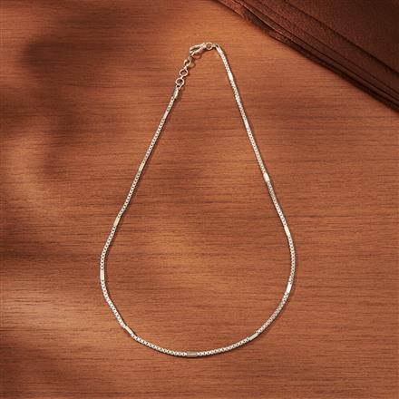Cubic Zirconia Classic Chain With Rhodium Plating