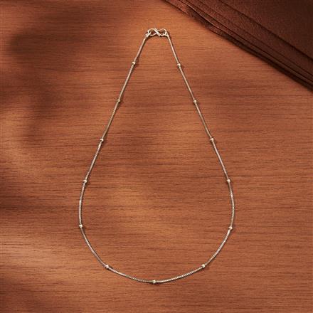 Cubic Zirconia Delicate Chain With Rhodium Plating
