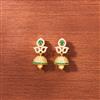 Cubic Zirconia South Indian Jhumki With Gold Plating