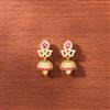 Cubic Zirconia South Indian Jhumki With Gold Plating