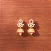 Cubic Zirconia South Indian Jhumki With Gold Plating