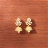Cubic Zirconia South Indian Jhumki With Gold Plating