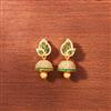 Cubic Zirconia South Indian Jhumki With Gold Plating