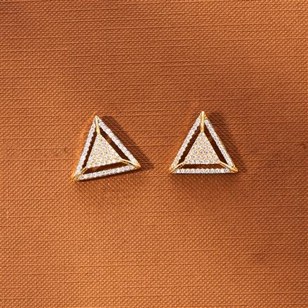 American Diamond Delicate Tops With 2 Tone Plating