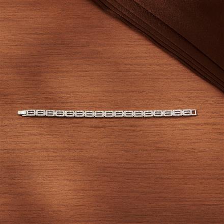 Cubic Zirconia Classic Bracelet With Gold Rhodium Plating