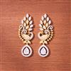 Cubic Zirconia Peacock Earring With 2 Tone Plating