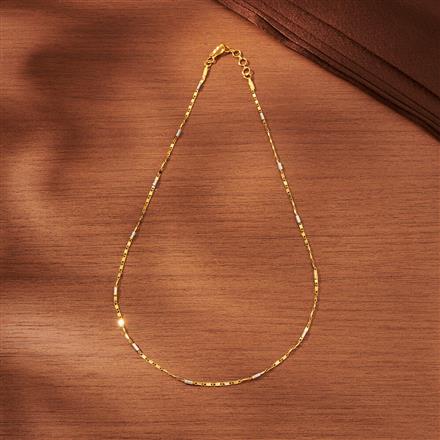 Cubic Zirconia Delicate Chain With 2 Tone Plating
