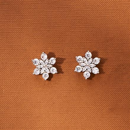 American Diamond Classic Tops With 2 Tone Rhodium Plating